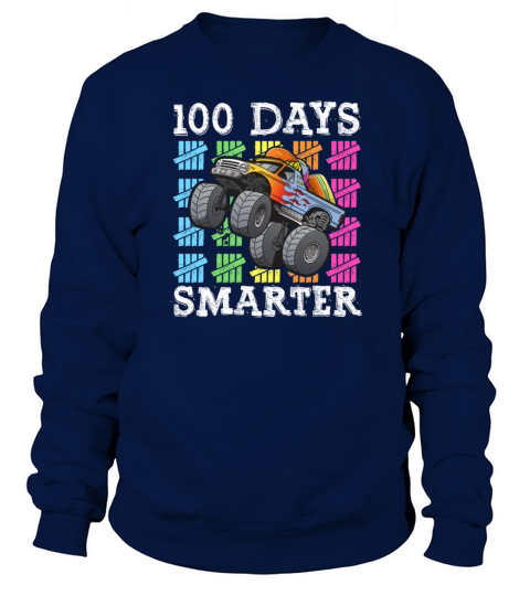 100 Days Of School Dabbing Monster Truck Smarter Sweatshirt Unisex