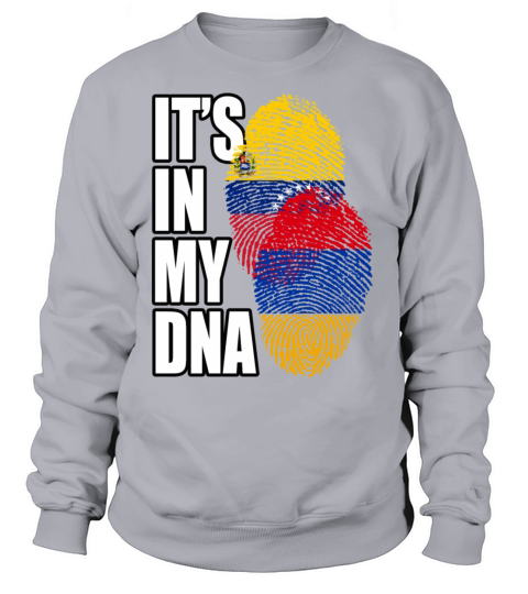Armenian And Venezuelan Mix Heritage DNA Flag Sweatshirt Unisex