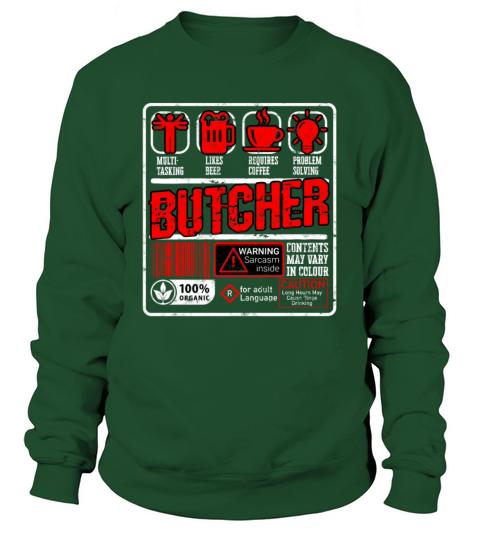 Butcher Meat Cutter Chef Knife Butchery Sweatshirt Unisex