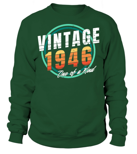 Vintage 1946 Shirt for Men Women 77 Year Old 77th Sweatshirt Unisex