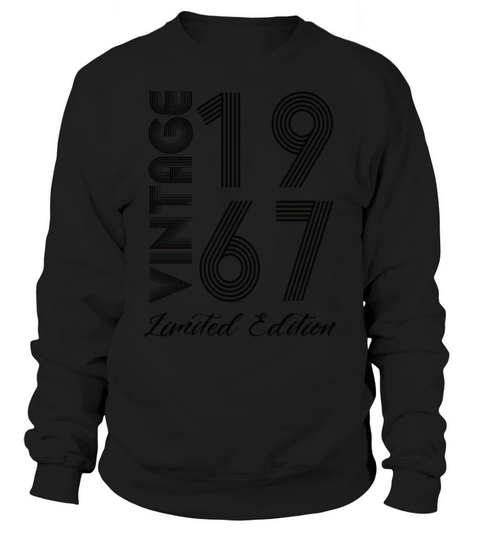 Vintage 1967 Vintage Birthday Retro Vintage Sweatshirt Unisex
