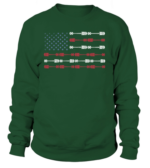 Vintage Patriotic American Flag Piston Muscle Car Sweatshirt Unisex