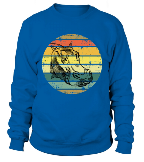 vintage retro sunset art of zoo Sweatshirt Unisex