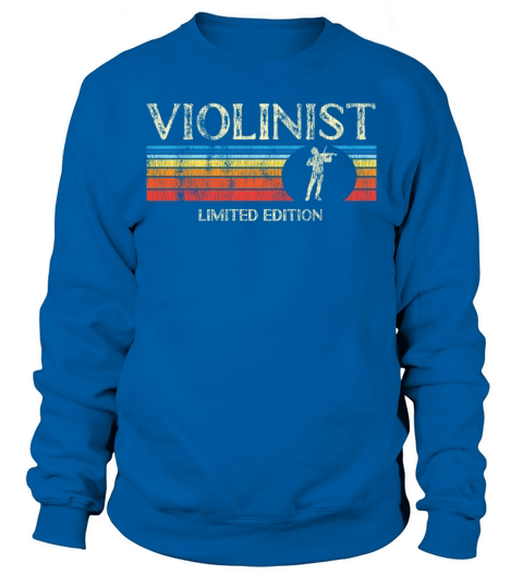 Violin Violinist Retro Vintage Sweatshirt Unisex