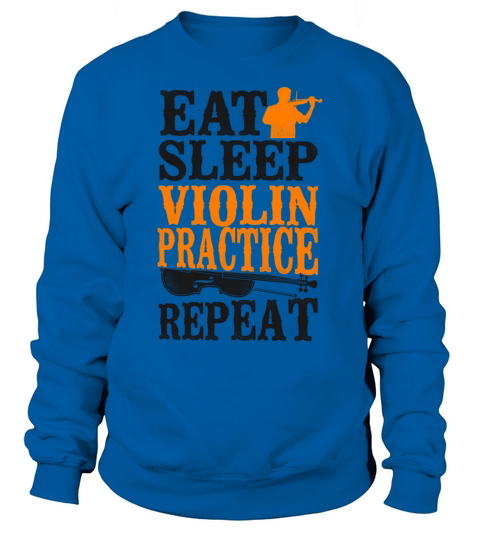 Violin Violinist Vintage Eat Sleep Sweatshirt Unisex
