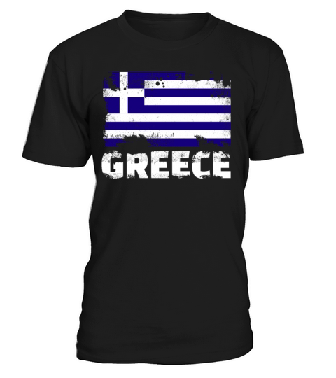 Greece Flag Vintage Distressed Greek Grunge Travel T-Shirt Unisex