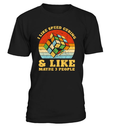 I like Speed Cubing Rubix Cube 80s Youth Vintage T-Shirt Unisex