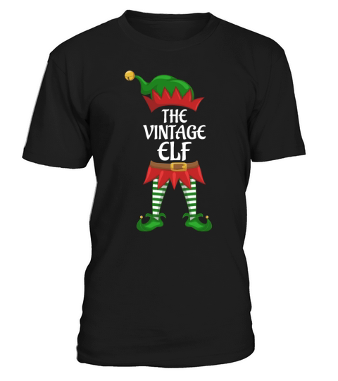 Vintage Elf Family Matching Group Christmas Party T-Shirt Unisex