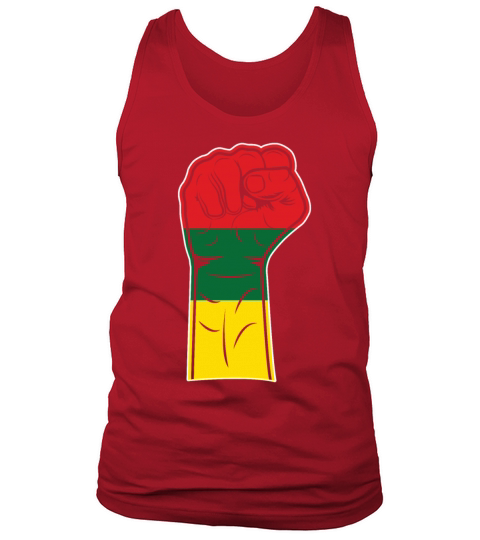 Black Fist Protest Pride Black History Month Tank Top Unisex