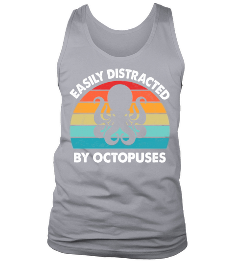 Easily Distracted by Octopuses Vintage Kraken Tank Top Unisex