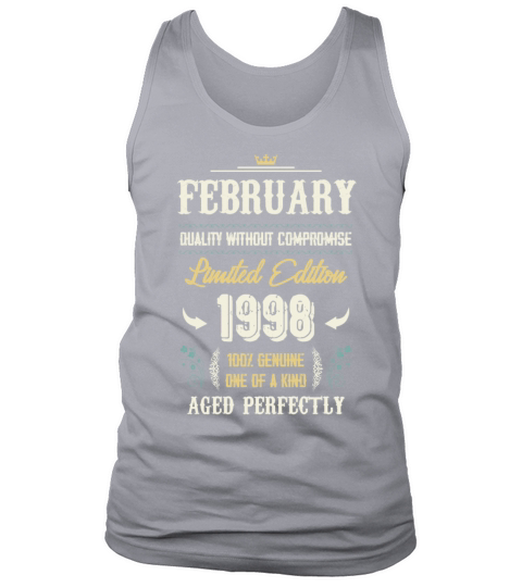 February 1998 Vintage Birthday Present Tank Top Unisex