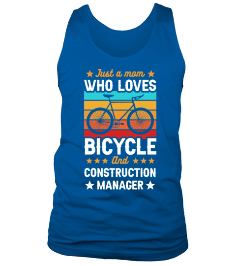 Just A Mon Who Loves Bicylce And Construction Mana Tank Top Unisex