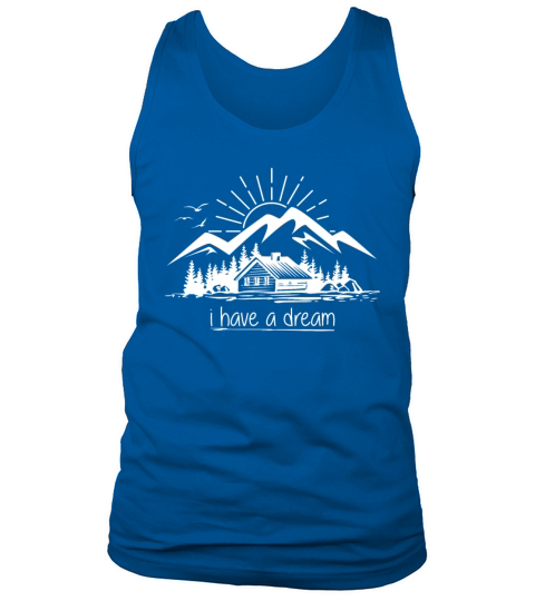 Mountain cottage cabin mountains saying quote Tank Top Unisex
