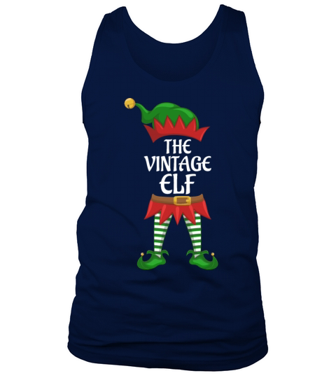 Vintage Elf Family Matching Group Christmas Party Tank Top Unisex