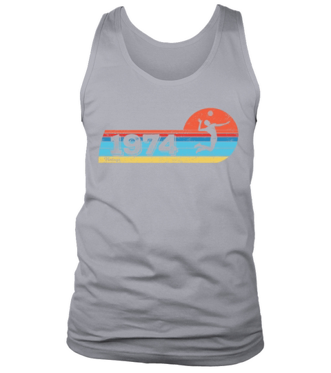 Volleyball-players Vintage 1974 Birthday game Tank Top Unisex