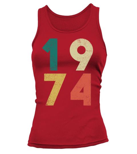 1974 Vintage Birthday Retro Tank top Woman