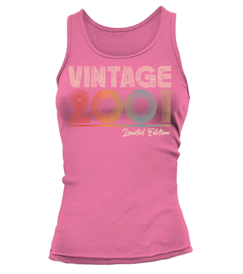 22 Years Old Vintage 2001 22nd Birthday Gifts Tank top Woman