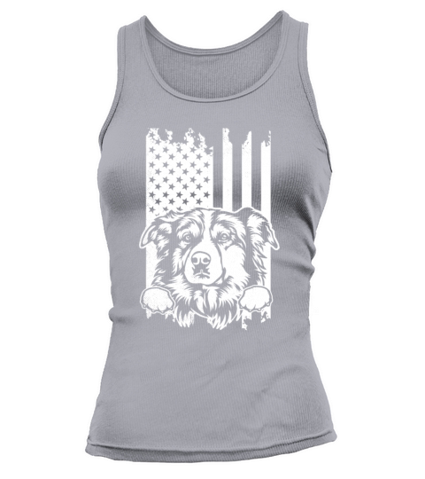 Cute AUSSIE american Flag artsy USA patriotic crea Tank top Woman