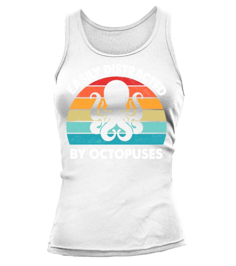 Easily Distracted by Octopuses Vintage Kraken Tank top Woman
