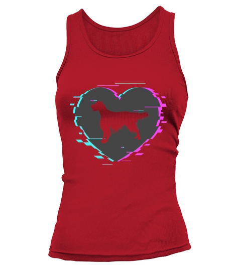 English Setter In The Heart With Retro Look Tank top Woman
