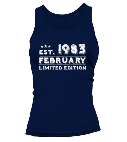 Est February 1983 - Birthday Present - Vintage Tank top Woman