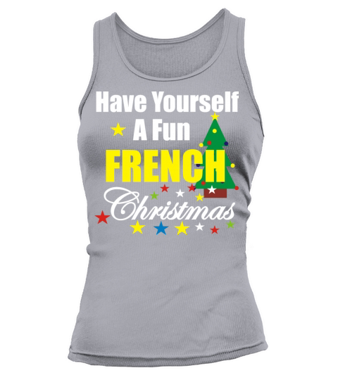 Funny French Christmas Tree Tank top Woman