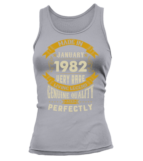 January 1982 Vintage Birthday Present Tank top Woman