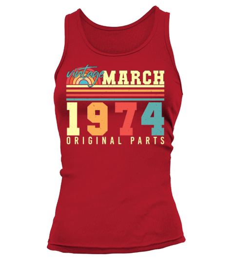 Original Vintage 1974 March Tank top Woman