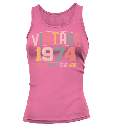 VINTAGE 1974 BIRTHDAY GIFT T-SHIRT Tank top Woman