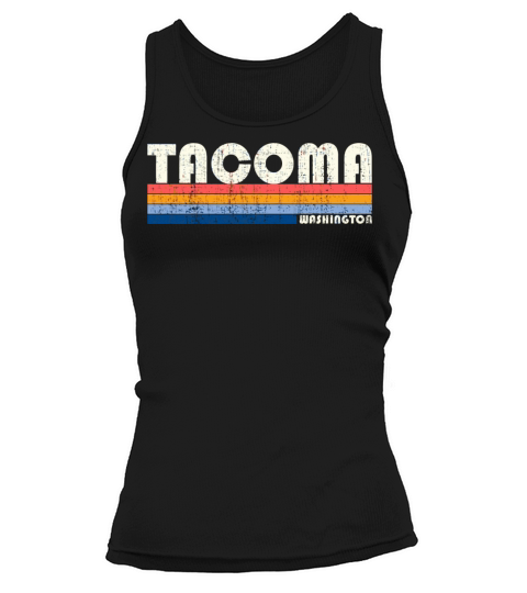 Vintage 70S 80S Style Tacoma Wa Tank top Woman