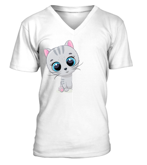 Funny Cat Animal Lover Pet Animal Outfit Cats V-Neck T-shirt