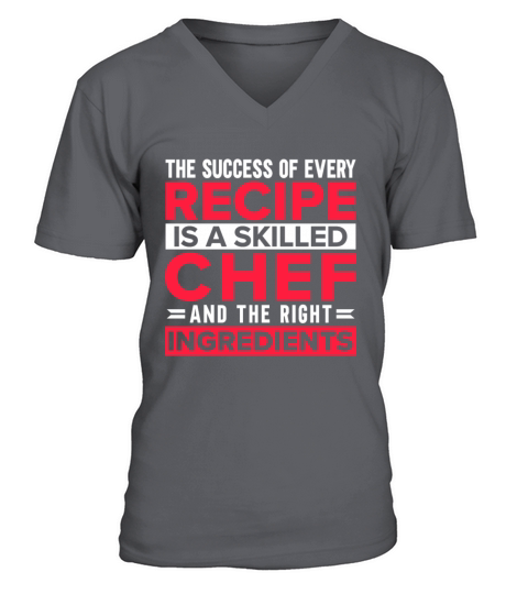Kitchen Chef Quote Gift Funny Cooking V-Neck T-shirt