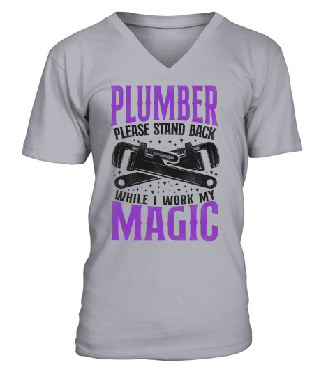 Plumbing Plumber Vintage Plumber V-Neck T-shirt