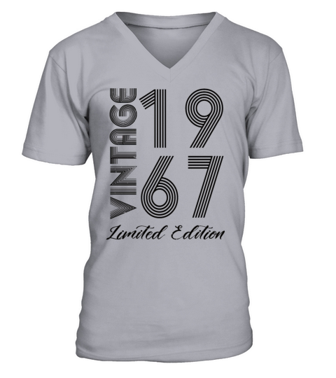 Vintage 1967 Vintage Birthday Retro Vintage V-Neck T-shirt