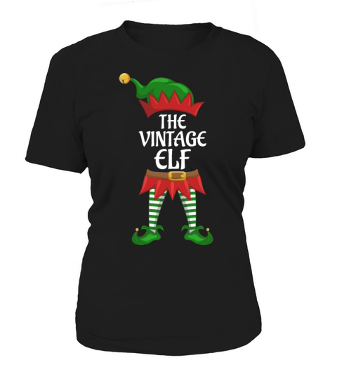 Vintage Elf Family Matching Group Christmas Party Women's T-Shirt