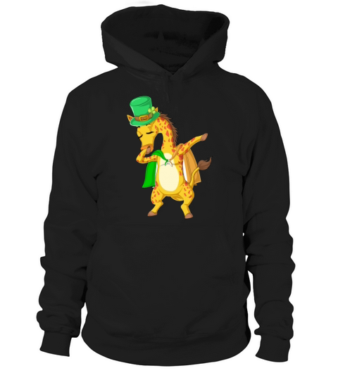 Dabbing giraffe stpatricks day Hoodie Unisex