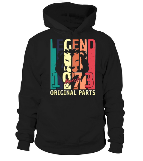 March 1973 Legend Vintage Hoodie Unisex