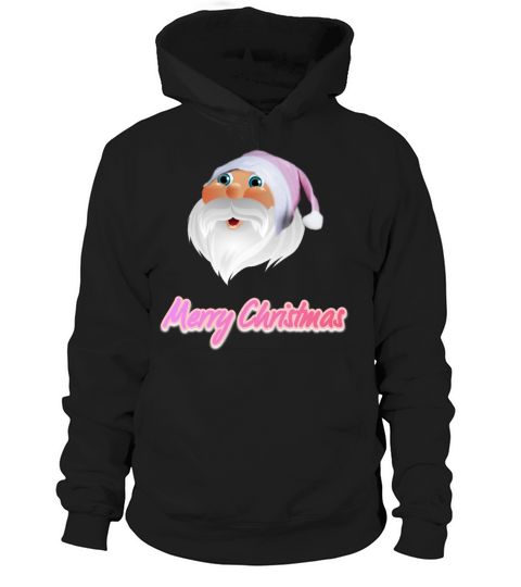 Merry Christmas Retro vintage pink santa claus Hoodie Unisex