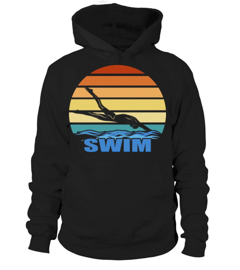 Retro Vintage Swimming Gift For Swimmers T Shirt 2 Hoodie Unisex