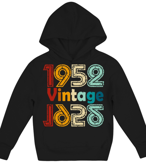 1952 vintage vintage retro birthday gift Kids Hoodie