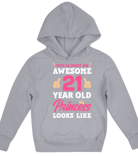 21st Birthday Women Funny 21 Years Old Birthday Gi Kids Hoodie