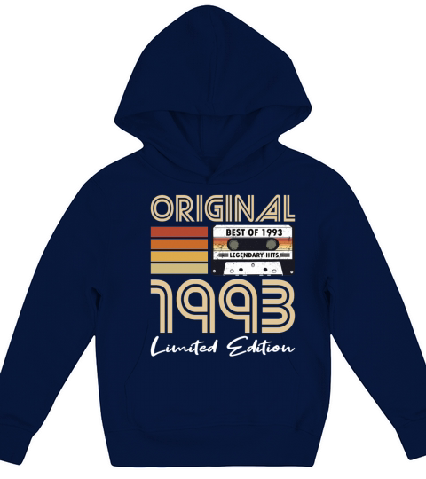 30th birthday vintage 1993 original 1993 Kids Hoodie