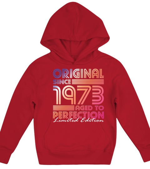 50th birthday vintage 1973 original since 1973 Kids Hoodie