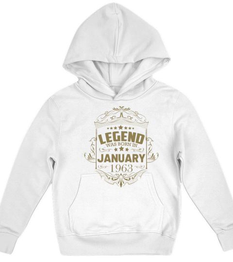 60th Birthday Gifts Men Women January Kids Hoodie