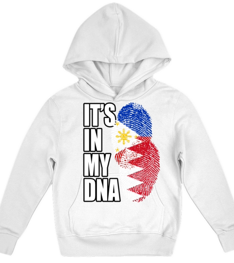 Bahraini And Filipino Mix Heritage DNA Flag Kids Hoodie