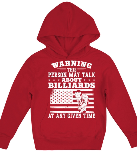 Billiards Pool Player Ball Vintage Kids Hoodie