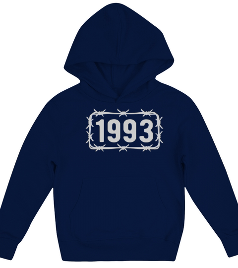 Birthday Vintage 1993 Barbed Wire Kids Hoodie