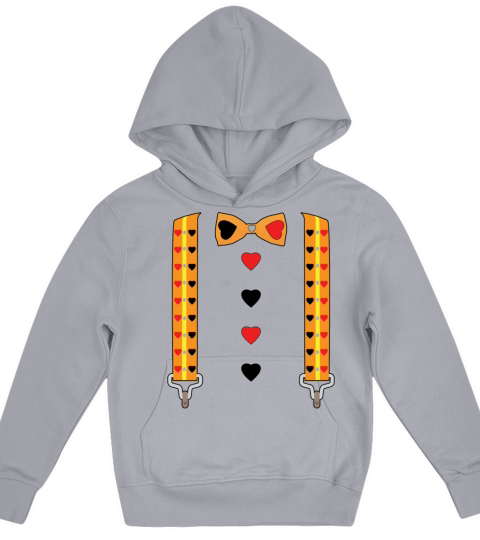 Bow Tie Valentines Hearts Day Valentines Kids Hoodie