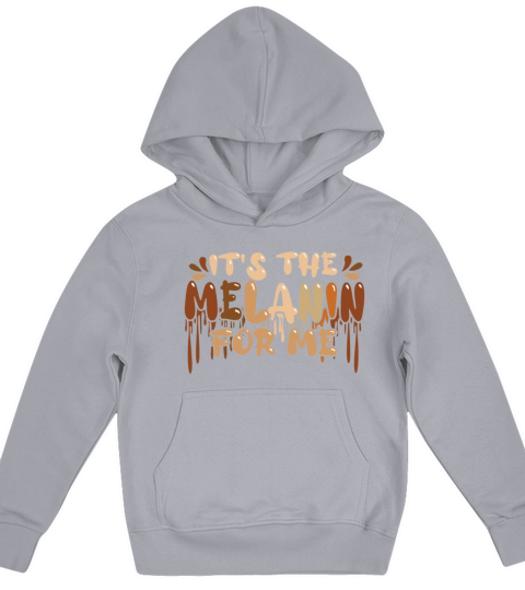 Colors Melanin Dripping Pride Black History Month Kids Hoodie