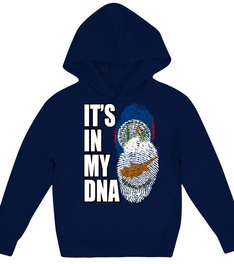 Cypriot And Belizean Mix Heritage DNA Flag Kids Hoodie
